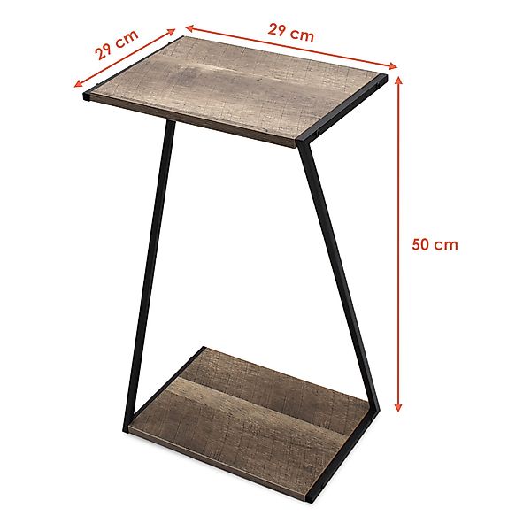 Spetebo Blumentisch Holz Pflanzenständer mit Metall günstig online kaufen