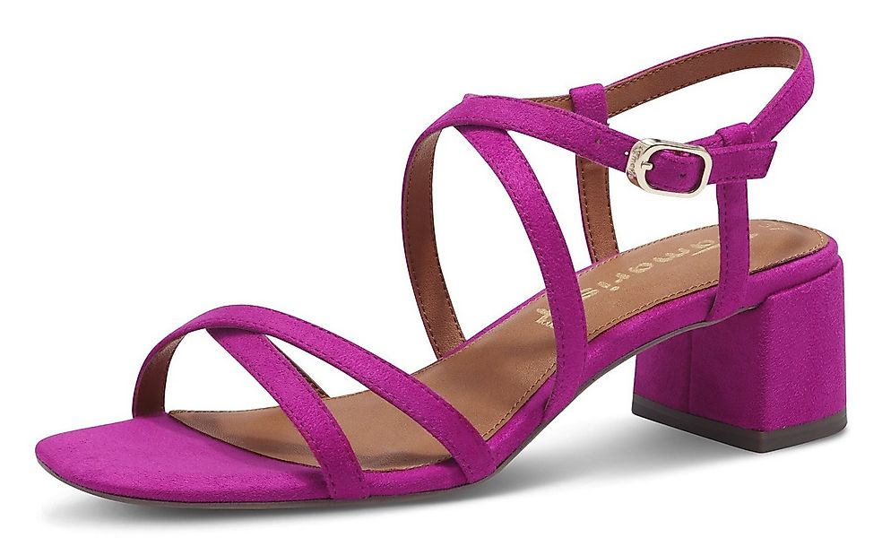 Tamaris Sandalette, Sommerschuh, Sandale, Blockabsatz, mit feinen Riemchen günstig online kaufen