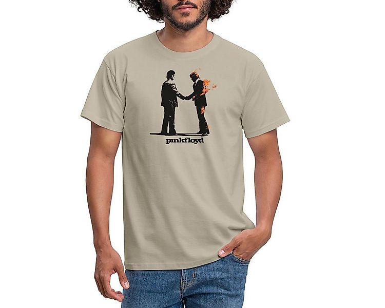 Spreadshirt T-Shirt Pink Floyd Album Cover Und Logo Männer T-Shirt (1-tlg) günstig online kaufen