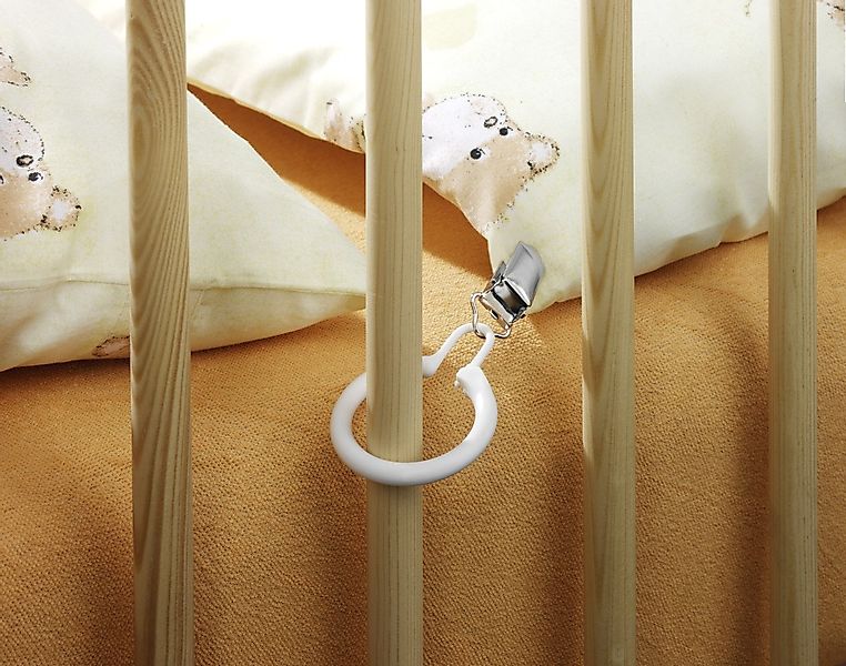 Reer Federbettdecke Reer Bettdeckenhalter weiß, 4 Stück günstig online kaufen