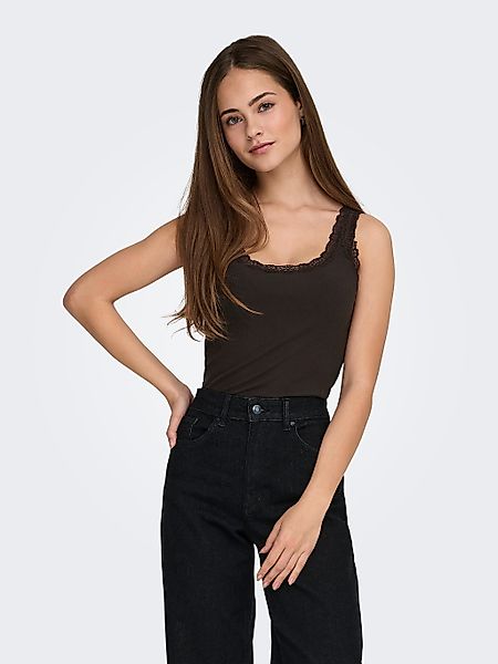 ONLY Tanktop "ONLSARA – Tanktop mit Spitzendetail am Ausschnitt", regular f günstig online kaufen