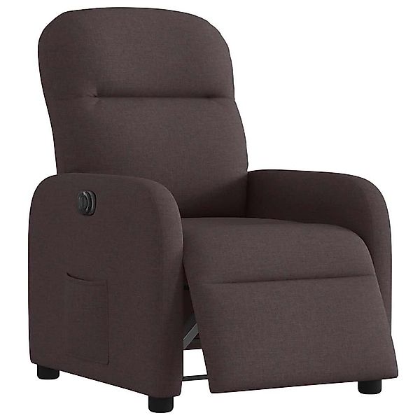 vidaXL Sessel Relaxsessel Elektrisch Dunkelbraun Stoff günstig online kaufen