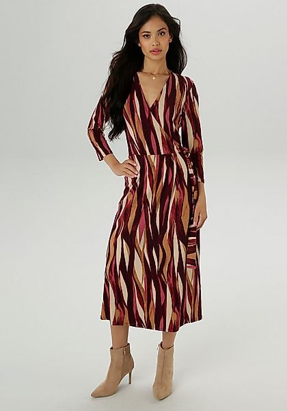 Aniston SELECTED Jerseykleid in femininer Wickel-Optik günstig online kaufen