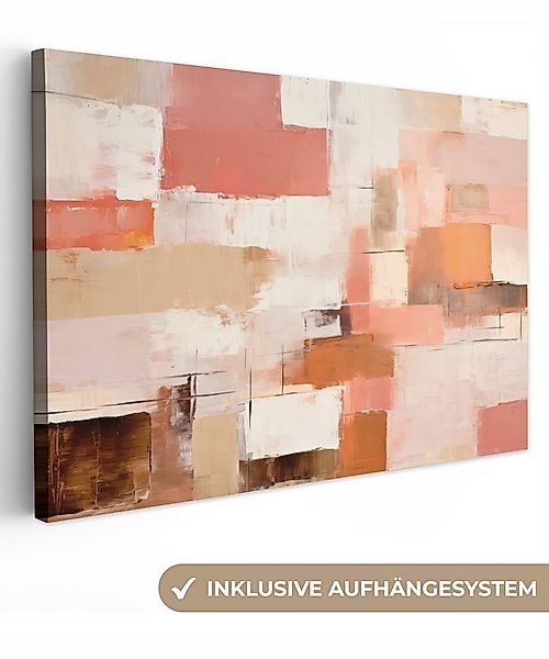 OneMillionCanvasses® Leinwandbild Kunst - Rosa - Abstrakt, Fotodruck (1 St) günstig online kaufen