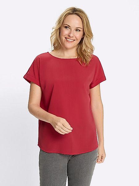 Sieh an! Klassische Bluse Schlupfbluse Kurzarm günstig online kaufen