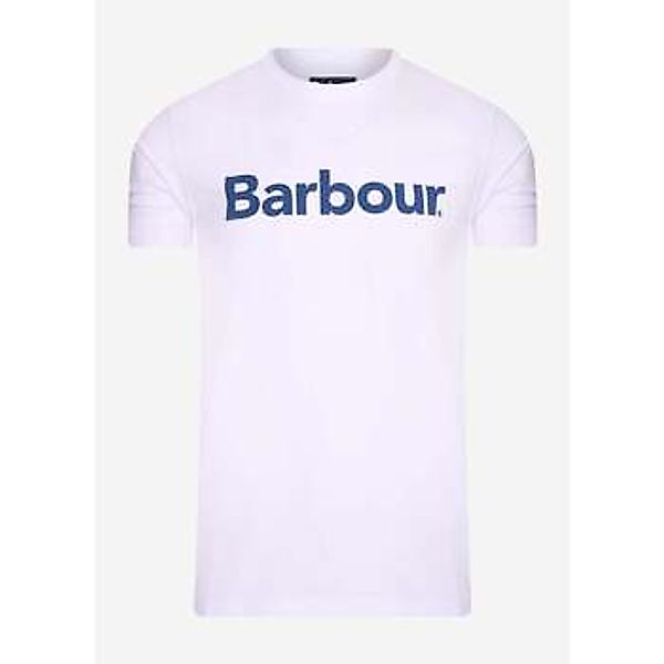 Barbour  T-Shirts & Poloshirts Logo-T-Shirt - weiß günstig online kaufen