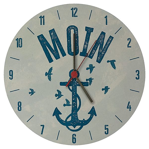 speecheese Wanduhr Moin Anker Wanduhr aus günstig online kaufen