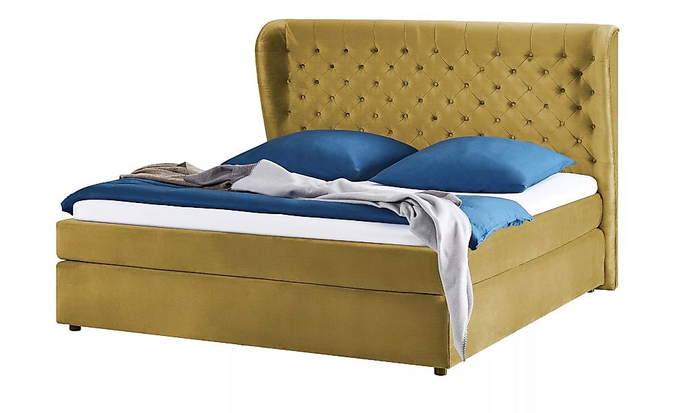 smart Boxspringbett  Queen - gelb - 152 cm - 132 cm - 217 cm - Betten > Box günstig online kaufen