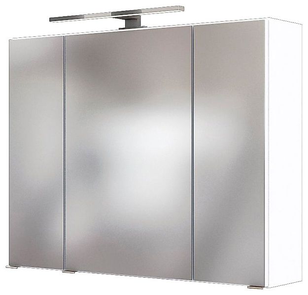welltime Spiegelschrank Baabe Breite 80 cm, mit 3D-Effekt, dank 3 Spiegeltü günstig online kaufen