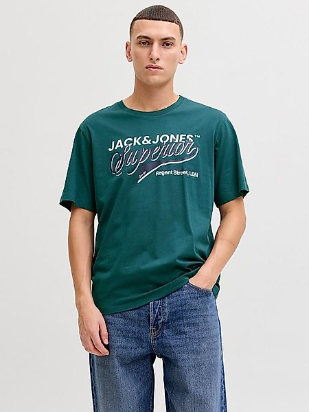 Jack & Jones Rundhalsshirt JJELOGO TEE SS O-NECK 2 COL SS26 SN mit Grafikpr günstig online kaufen