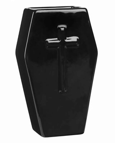 Sarg Vase von KILLSTAR als Gothic Deko Tassen schwarz günstig online kaufen