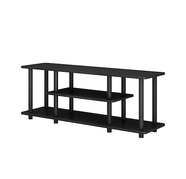 Vicco Lowboard Cesaro, Schwarz, 110 x 41.5 cm mit offenen Regalen (1 St) günstig online kaufen