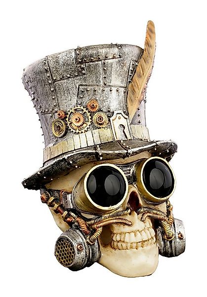 Figuren Shop GmbH Dekofigur Steampunk Totenkopf - Count Archibald - Fantasy günstig online kaufen