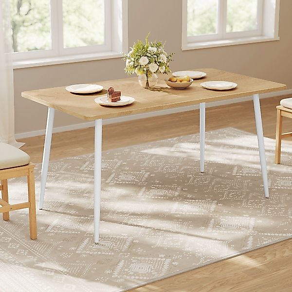 VASAGLE Esstisch, Modernes Landhaus-Flair, Große Fläche, günstig online kaufen