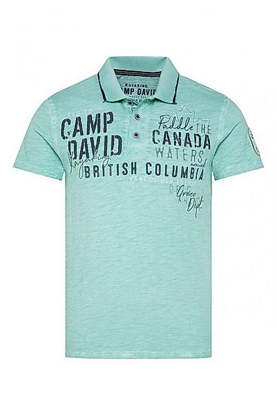CAMP DAVID Poloshirt mit Label-Applikationen günstig online kaufen