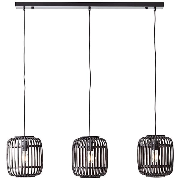Brilliant Pendelleuchte Woodrow, ohne Leuchtmittel, Bambus günstig online kaufen
