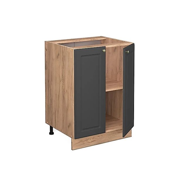 Vicco Küchenunterschrank Fame-Line Anthrazit-Gold/Goldkraft Eiche 60 cm AP günstig online kaufen
