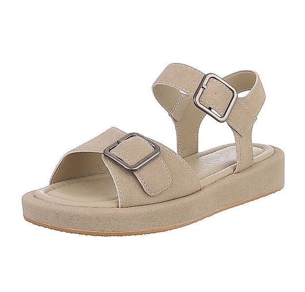 Ital-Design Bequeme Damen-Sandalen mit verstellbaren Riemen Riemchensandale günstig online kaufen