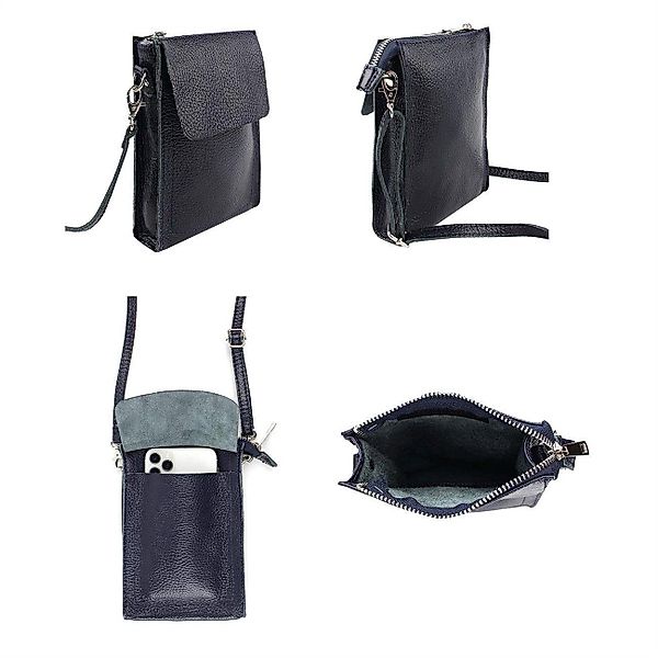 ITALYSHOP24 Schultertasche Damen Leder Handytasche Tasche günstig online kaufen