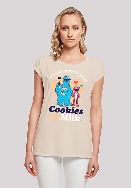 F4NT4STIC T-Shirt "Sesamstraße Cookies & Milk", Premium Qualität, Weihnacht günstig online kaufen