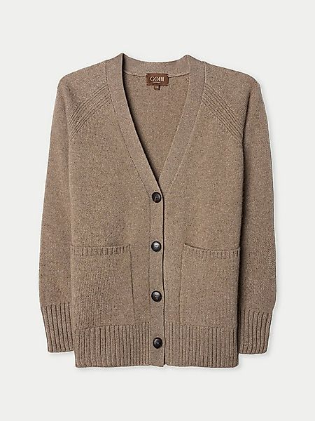 GOBI Cashmere Cardigan Lockerer Kaschmir-Cardigan mit Knöpfen günstig online kaufen