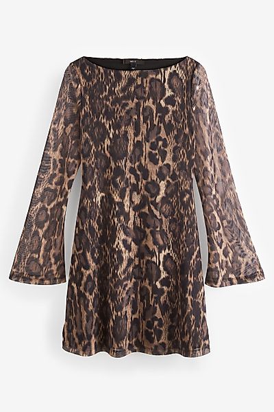 Next Minikleid Langärmeliges Mesh-Minikleid (1-tlg) günstig online kaufen