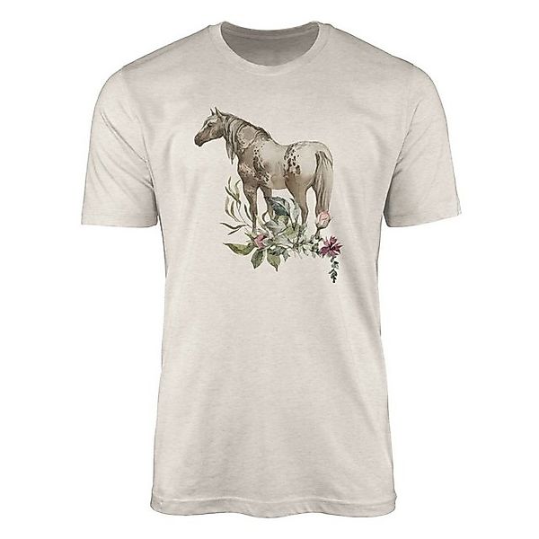Sinus Art T-Shirt Herren Shirt 100% gekämmte Bio-Baumwolle T-Shirt Aquarell günstig online kaufen