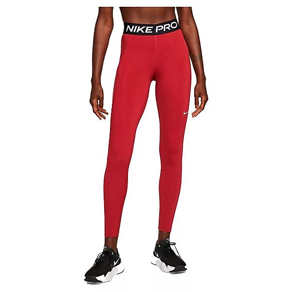 Nike Pro Mid-rise Leggings S Pomegranate / Black / White günstig online kaufen