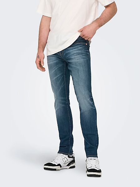 Only & Sons Herren Jeans ONSLOOM SLIM - Low Waist - Slim Fit - Blau günstig online kaufen
