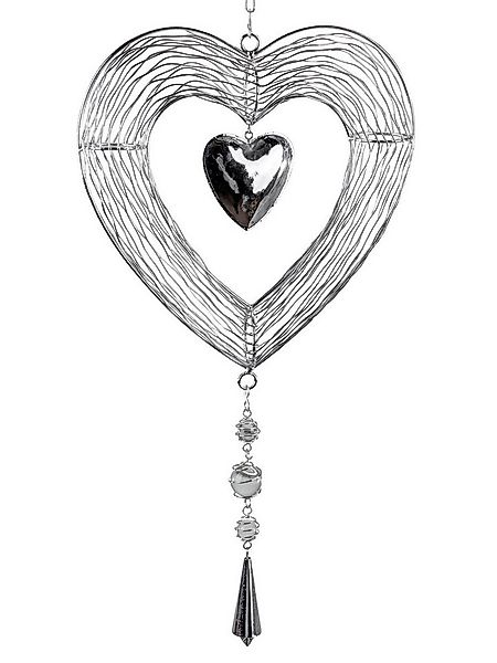 formano Sammelfigur XXL Deko Fensterhänger Girlande Herz 25cm Metall Mobile günstig online kaufen