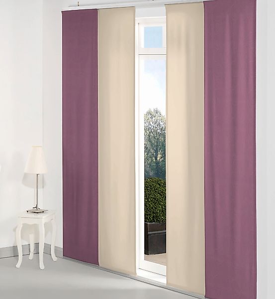 Wirth Schiebegardine "Neufahrn" Paneelwagen 1 Stk. tlg. Inkl. Befestigungsz günstig online kaufen