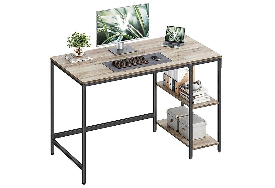 VASAGLE Schreibtisch Computertisch, Tisch, Bürotisch, 100/120/140cm, mit 2 günstig online kaufen