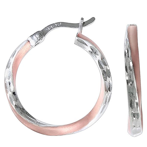 Vivance Paar Creolen 925 Silber zweifarbig günstig online kaufen