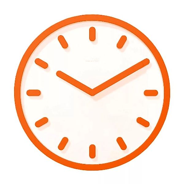 Magis - Tempo Wanduhr - weiß/orange günstig online kaufen