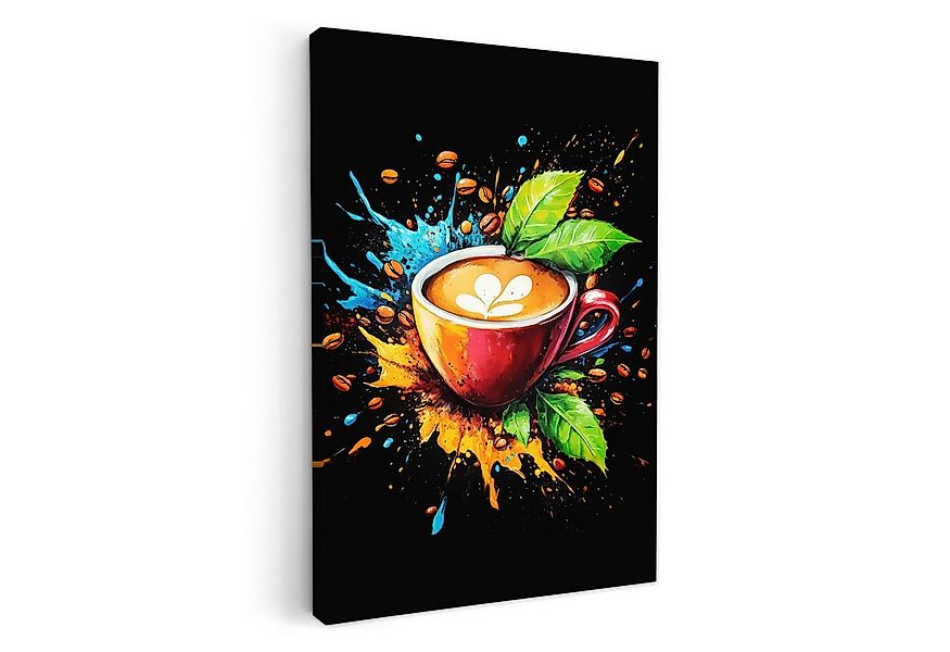 OneMillionCanvasses® Leinwandbild Kaffee - Graffiti - Trinken - Abstrakt, F günstig online kaufen