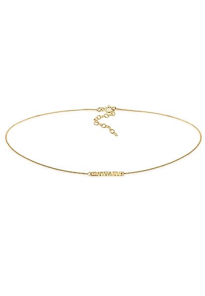 Elli Collier Choker Platte Gehämmert 925er günstig online kaufen
