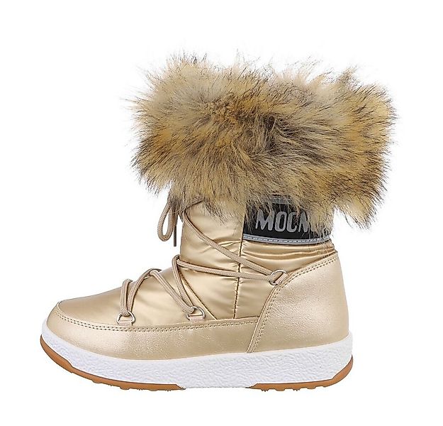 Ital-Design Damen Snowboots Freizeit Snowboots (85135896) Flach Schnürstief günstig online kaufen