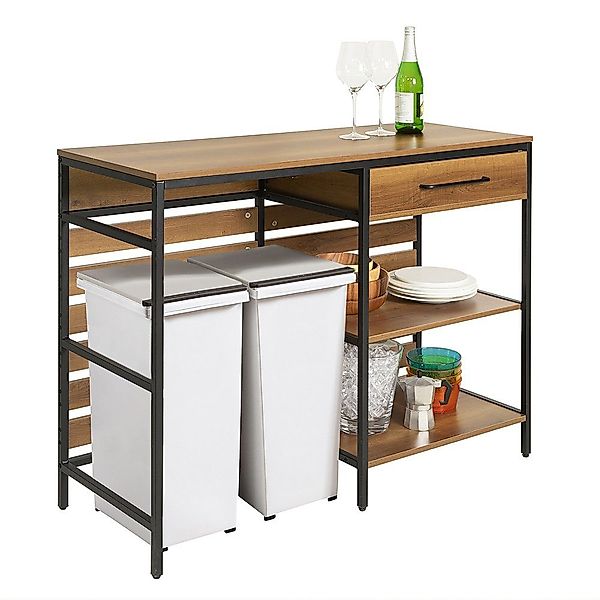 SoBuy Kücheninsel Sideboard Kommode Küchenschrank Flurschrank Vintage FSB71 günstig online kaufen