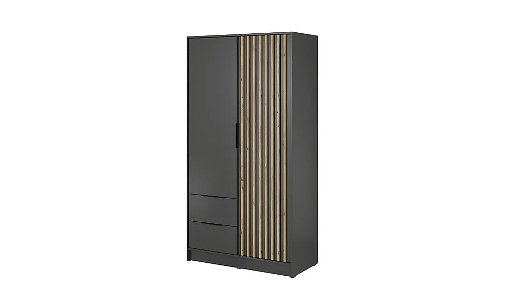 Drehtürenschrank  Nelly ¦ schwarz ¦ Maße (cm): B: 105 H: 200 Schränke > Kle günstig online kaufen