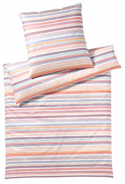 Elegante Bettwäsche "Tapes" 2 Stk. tlg. angenehmes Hautgefühl günstig online kaufen