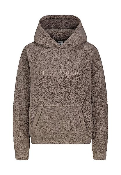 SUBLEVEL Fleecepullover Damen Teddyfleece Hoodie mit Kapuze und Stickerei F günstig online kaufen