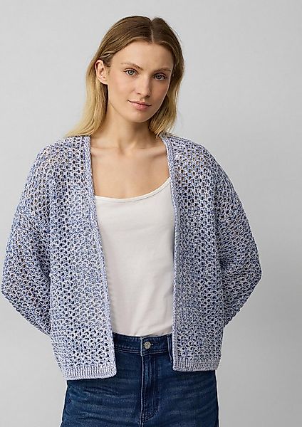 s.Oliver Cardigan Strickjacke Ajour-Strickcardigan aus Baumwollmix günstig online kaufen