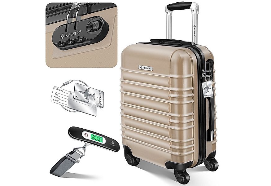KESSER Hartschalen-Trolley Reisekoffer Handgepäck 55L Koffer Inkl. Kofferwa günstig online kaufen
