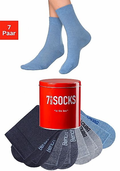 Bench. Businesssocken Dose, 7 Paar tlg. in der praktischen Dose günstig online kaufen