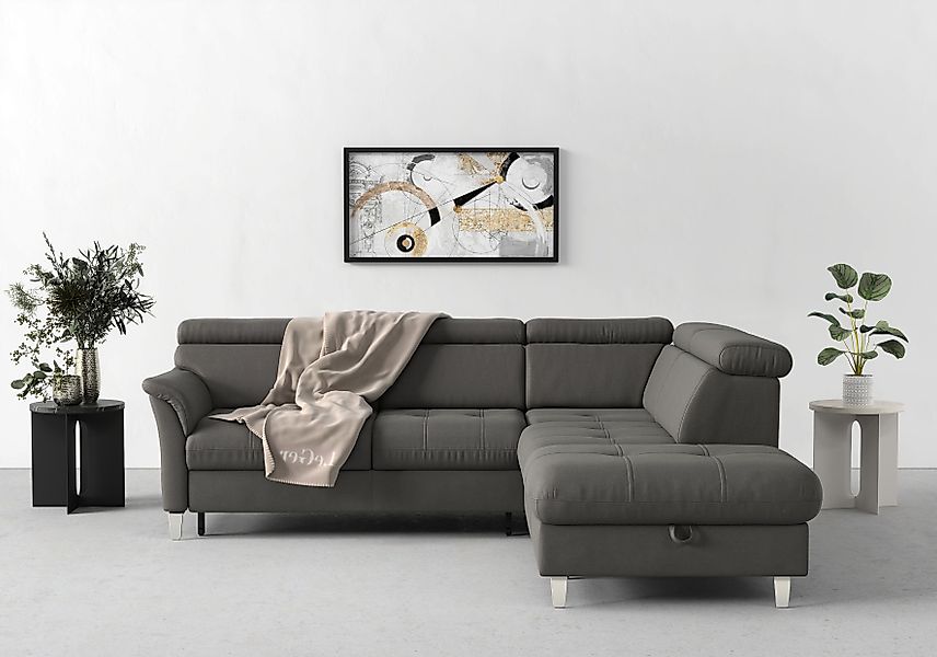 sit&more Ecksofa Marano L-Form, inklusive Kopfteilverstellung, günstig online kaufen