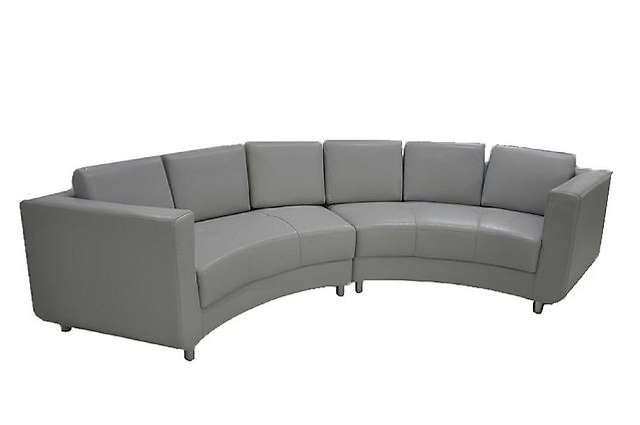 Xlmoebel Sofa Neu Eckiges Ledersofa für die Wohnlandschaft mit Rundem Desig günstig online kaufen