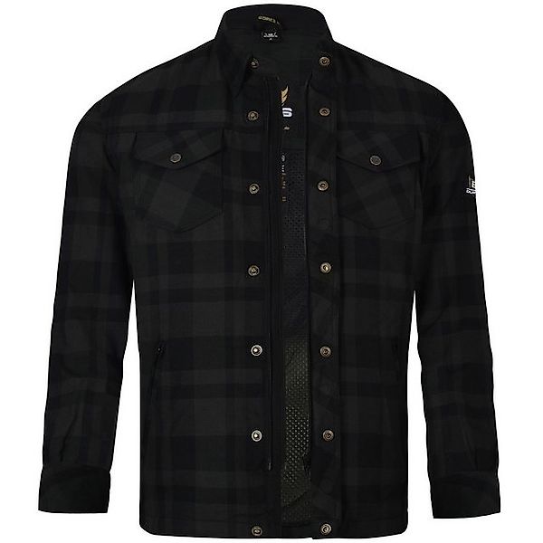 Bores Motorradjacke Bores Lumberjack Jacken-Hemd Basic schwarz / dunkelgrau günstig online kaufen