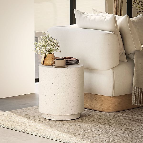 HOMCOM Beistelltisch Wohnzimmertisch mit Stein-Optik, Couchtisch, Sofatisch günstig online kaufen