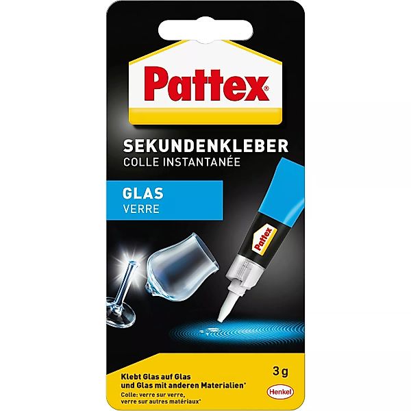 Pattex Flüssigkleber Sekundenkleber Glas Flüssig transparent trocknend 3g günstig online kaufen