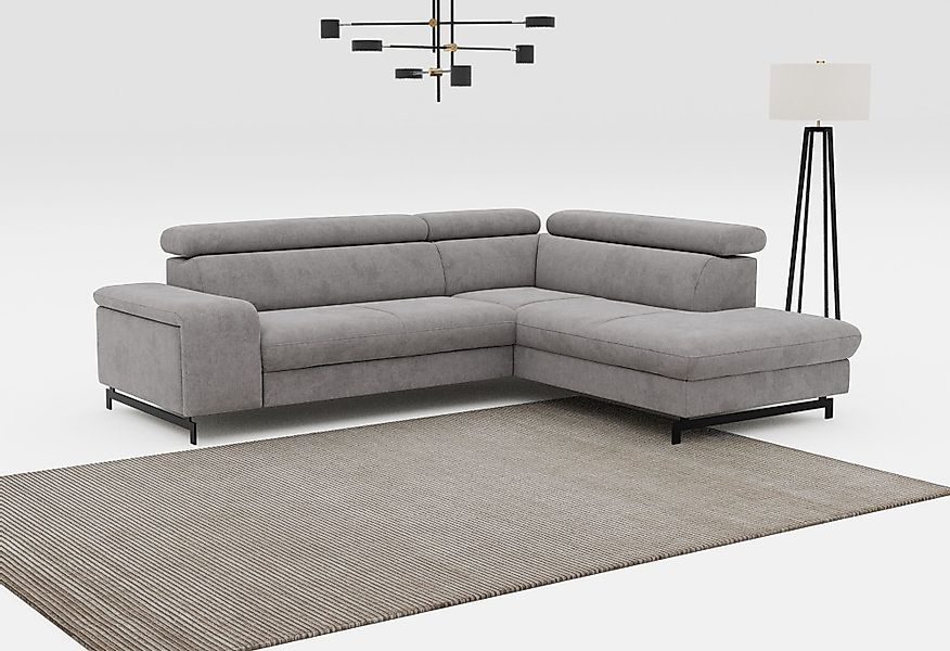 COTTA Ecksofa Emma L-Form, mit Kopfteilverstellung, günstig online kaufen